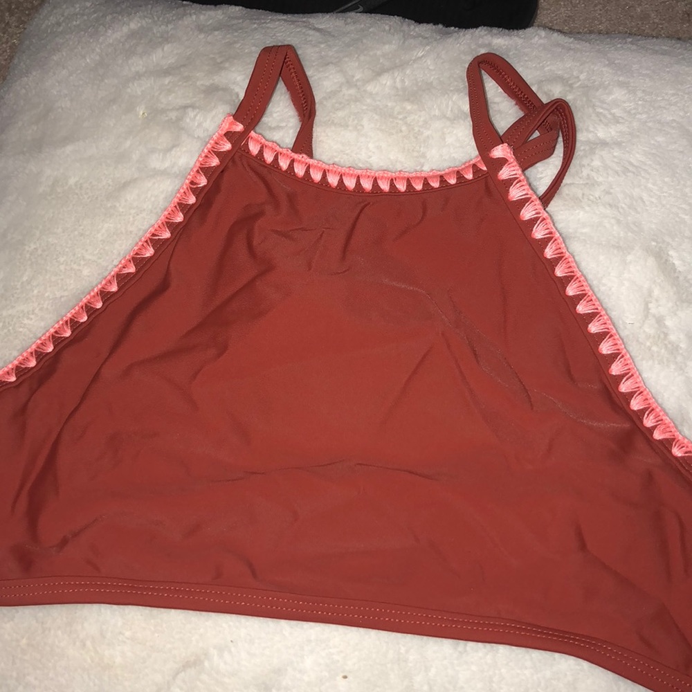 Criss Cross High Neck Aerie Bikini Top